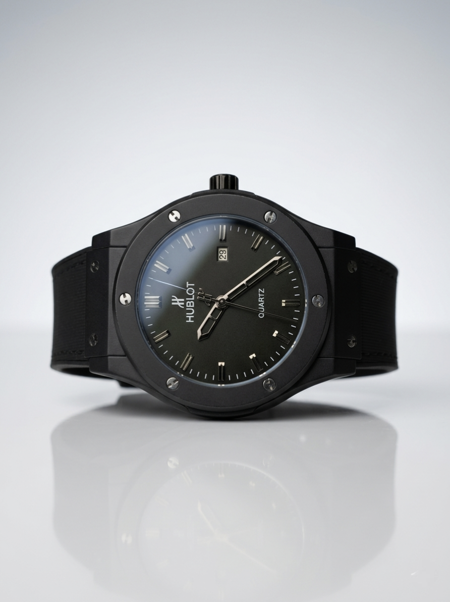Hublot Classic Fusion | Stealth All Black Edition | Premium Rubber Strap