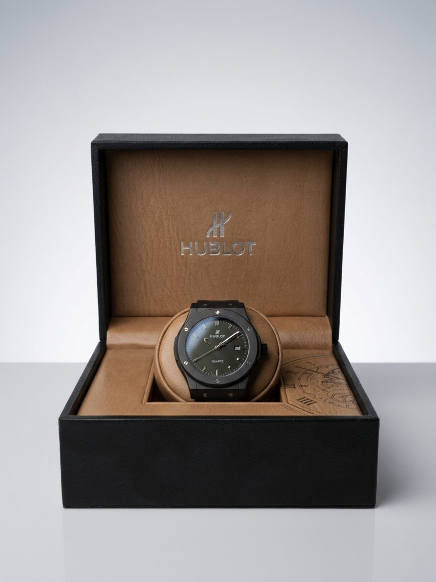 Hublot Classic Fusion | Stealth All Black Edition | Premium Rubber Strap